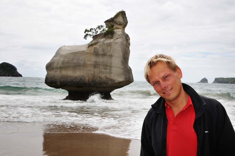 Lars p den bermte "Narnia-strand".